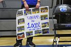 Mikayla Pucci 1000th  Wheaton College women's basketball’s Mikayla Pucci is honored after scoring her 1000th career point. - Photo By: KEITH NORDSTROM : Wheaton, basketball, Mikayla Pucci, 1000th